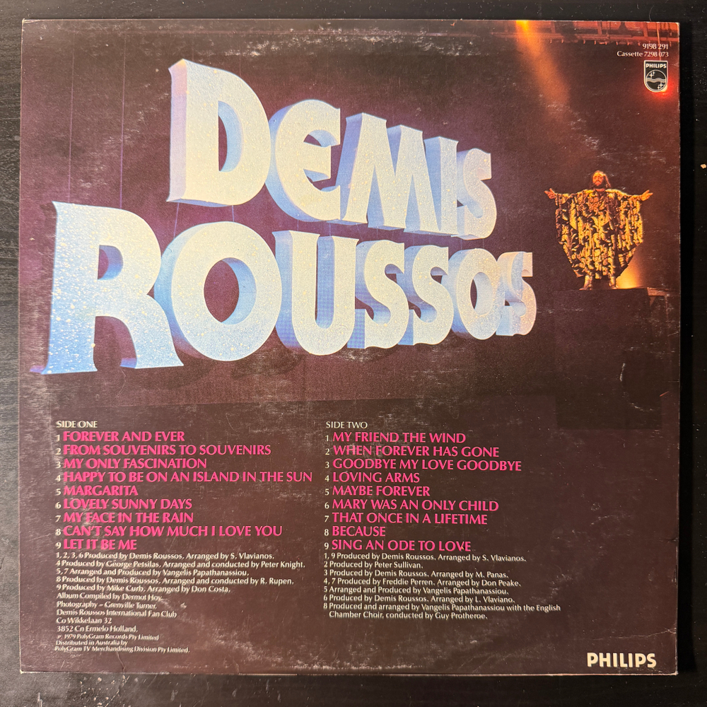 Demis Roussos ‎– The Roussos Phenomenon (Австралия 1979г.) Т