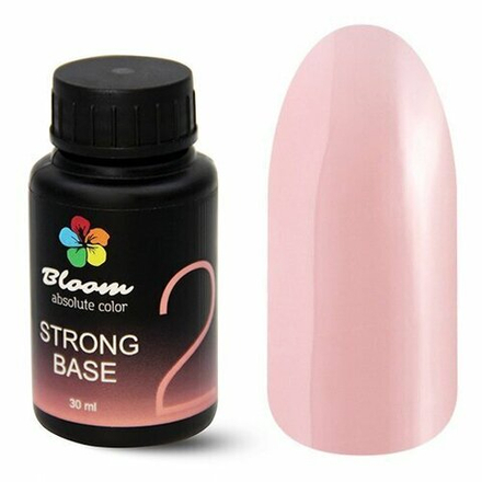База Bloom Strong COVER жесткая №02 30мл (теплый розовый) (без кисти)
