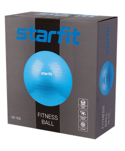 Фитбол GB-108 антивзрыв, 900 гр, желтый пастель, 55 см