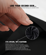 Трусы женские бесшовные бразильана Atlantic, нейлон/эластан, черные, LS-002