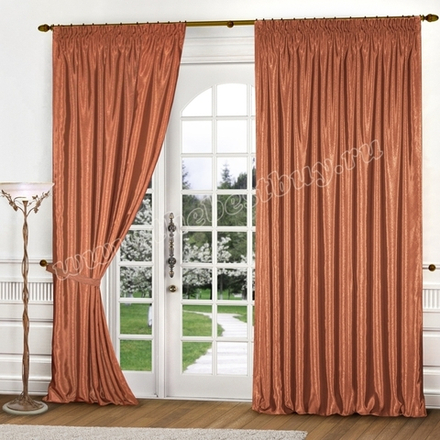 Комплект штор Арманда (арт. А30-301-5)  - (200х270)х2 см. -  терракот