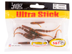 Мягкая съедобная приманка LJ Pro Series Ultra Stick 2.2 in (56 мм), цвет 085, 10 шт