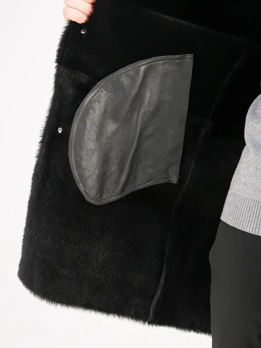 Дубленка зимняя натуральная длинная куртка