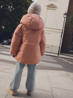 Куртка утепленная с капюшоном для девочки Next E25-188, Персиковый