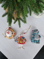 Набор игрушек чеширский кот, часы и кролик из Алисы