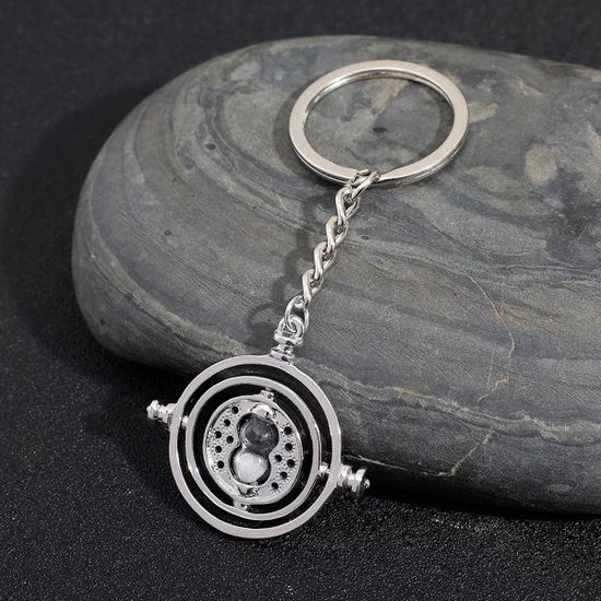 Брелок Гарри Поттер  металлический "Маховик Времени", 8см (античное серебро)