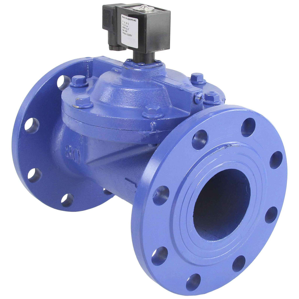 Two way normally closed indirect acting electric solenoid valve Elephant VSF-602N-PU-NC NBR 24В, body material - cast iron, seal - NBR