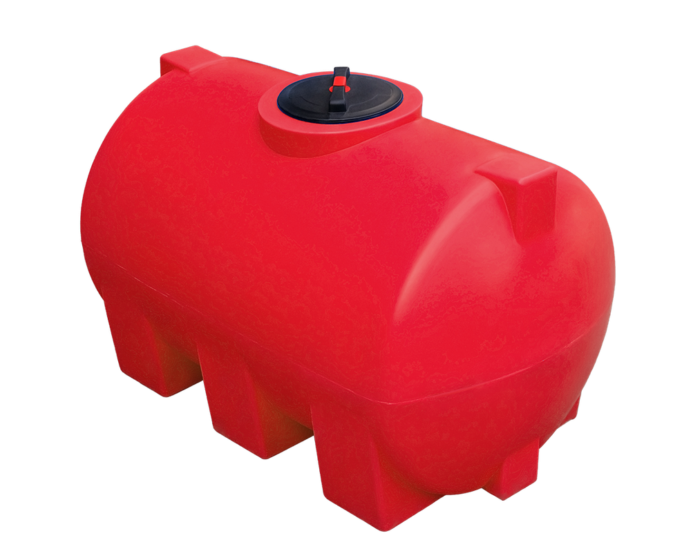 Ёмкость горизонтальная 1000л усиленная для перевозки Политим 1000 л. горизонтальный (1650x965x990см;красный) - арт.560713