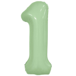 Шар фольгированный Цифра 1 101 см (Зеленый)