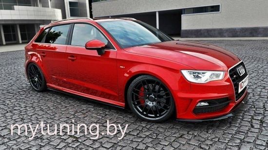 Сплиттеры накладок на пороги для AUDI A3 8V S-Line / S3 8V Sportback (13-...)
