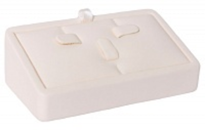 Подставка для гарнитура/кубик наклонный/выним.вкладыш/3 язычка/3 прорези для нитки/петелька/кармашек