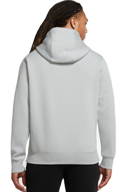 Мужская теннисная кофта Nike Sportswear Club Fleece Pullover Hoodie - light smoke grey/light smoke grey/white
