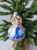 Матрешка стеклянная  Снегурочка