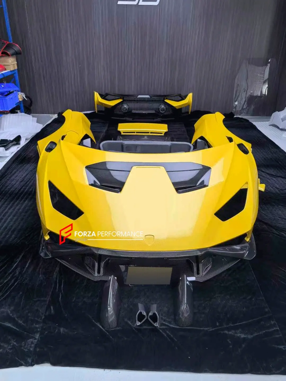 Обвес переделка для Lamborghini Huracan LP580 LP610 Spyder 2014-2019 в Huracan STO LP 640 Ламборгини Хуракан