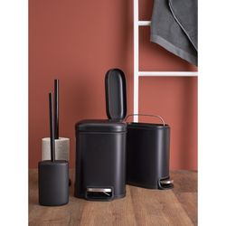 Ведро мусорное с педалью, графит, 5 л