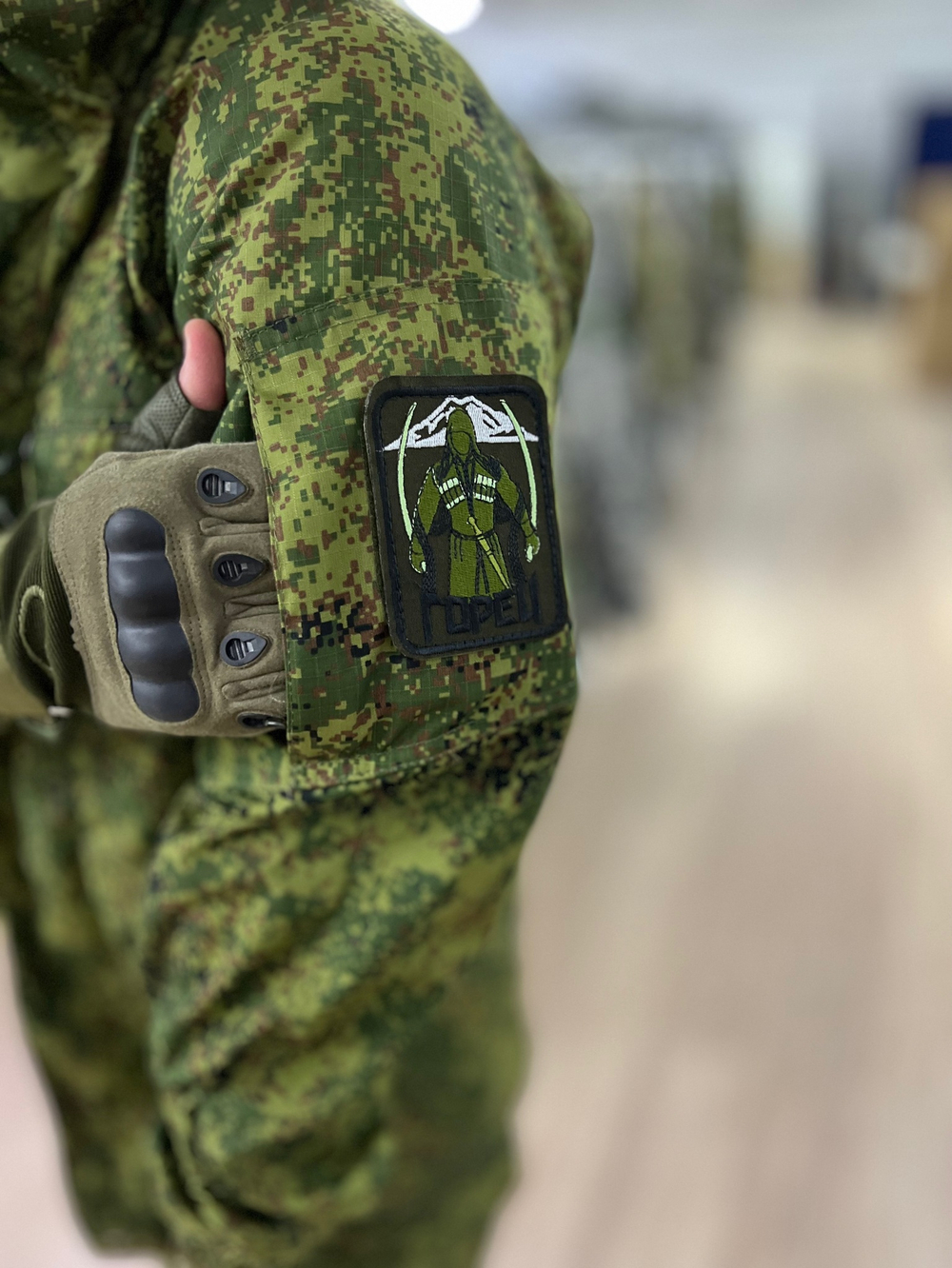 Костюм горка 6 весна лето / зеленая цифра