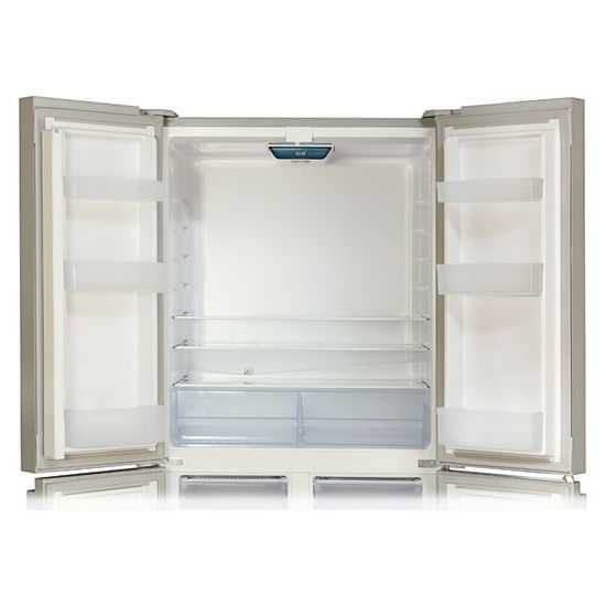 Холодильник Ginzzu NFK-425 White glass