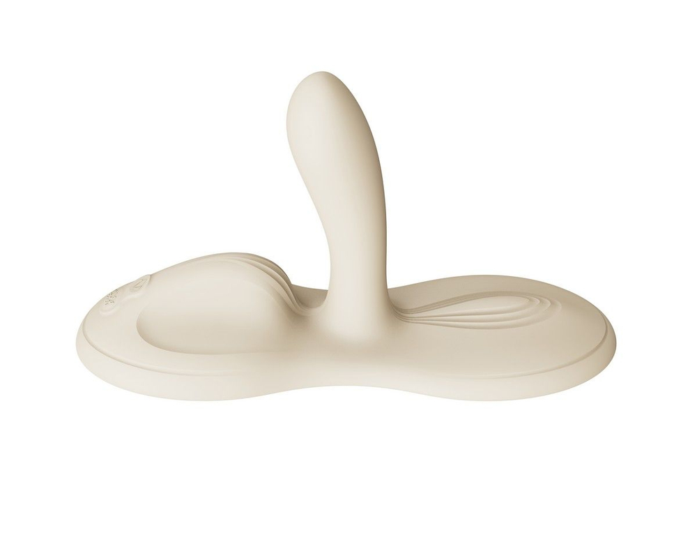 Белая виброподушка с функцией нагрева Flora (Цвет: белый)