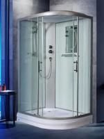 Душевая кабина WeltWasser  WW500 WERRA 1202 L 120х90 см,  прозрачное стекло, поддон низкий, крыша, левосторонняя