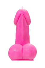 Розовая свеча в форме пениса - 47 гр. (Цвет: розовый)