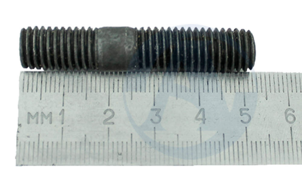 Шпилька ГАЗ М10х35х1,5 приемной трубы черная ГАЗ-24, Волга 291800-П Г22