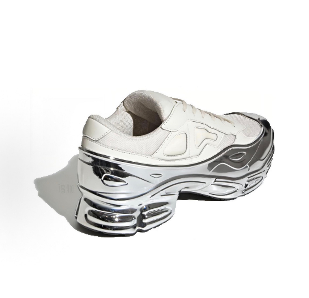 Adidas Raf Simons Cream White Silver Metallic