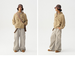 Худи Nothomme Monterest vintage variegated textured curved silhouette hooded