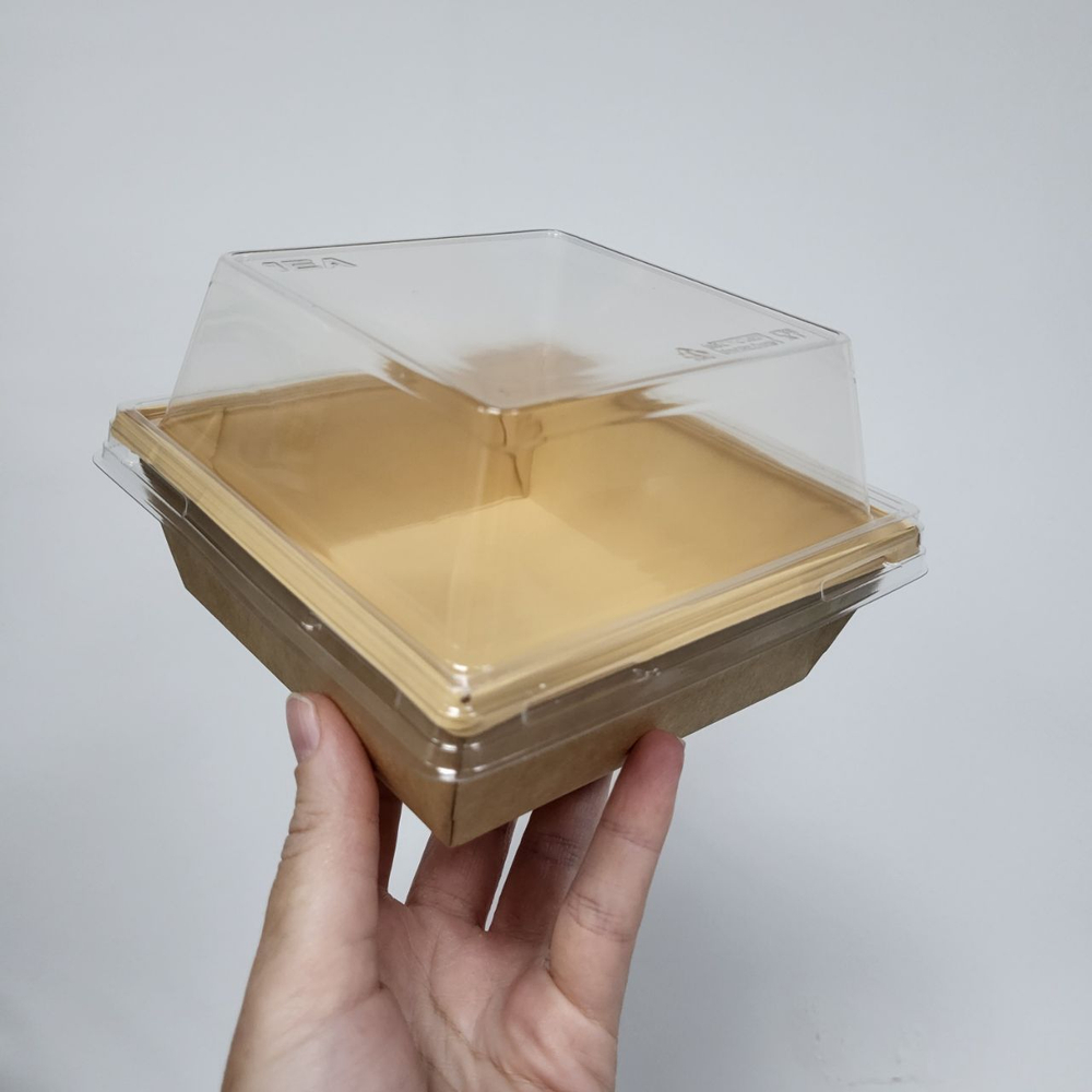 Коробка с купольной крышкой КРАФТ 11*11*8,5 см (550 мл)