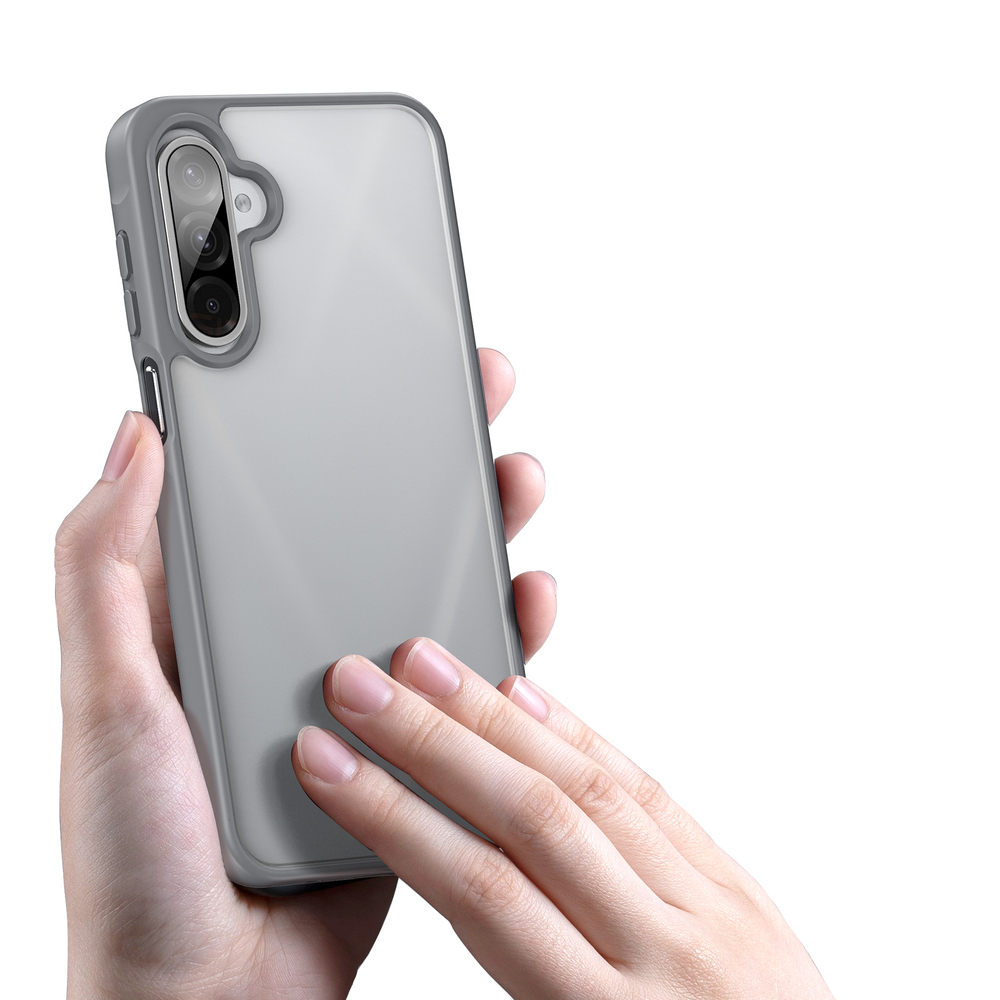Прозрачный матовый чехол серого цвета для Samsung Galaxy A26 5G, серия Yind Series от Dux Ducis