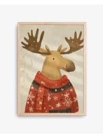 Постер новогодний 30х40 см декор на стену