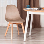 Стул CINDY SOFT (mod. C1021F1-1) велюр/дерево бук, 55 х 48 х 83 см, коричневый HLR12 / натуральный