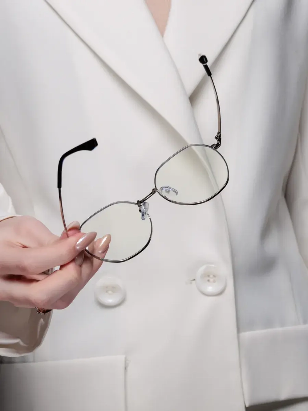 Очки для компьютера имиджевые защитные прозрачные нулевки