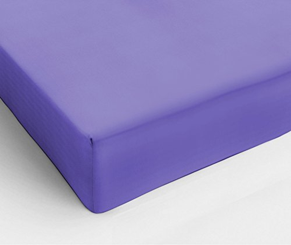 Простыня прямая 260x280 Сaleffi Raso Tinta Unito сатин фиолетовая Италия