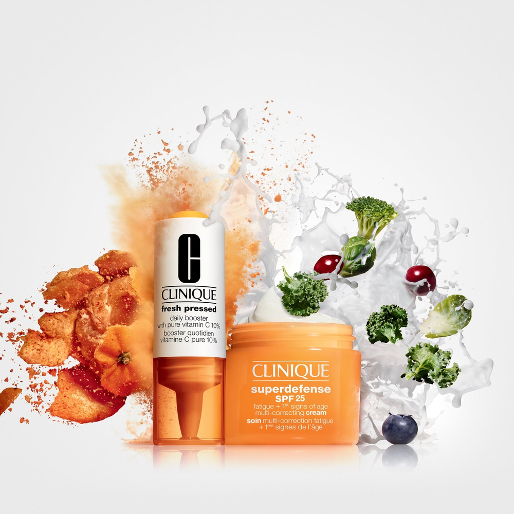 Clinique Superdefense SPF 25 Fatigue + 1st Signs Of Age Multi-Correcting Cream - крем против первых признаков старения для сухой и комбинированной кожи /  SPF 25 30  ml  / GTIN 20714904418