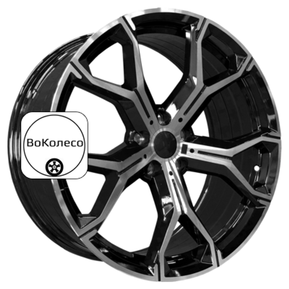 10,5x20/5x112 ET40 D66,6 5445 Gloss Black Machine Face (PDW) PDW