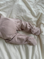 Слип в рубчик на молнии, Бежевый