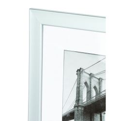 Фоторамка Image Art 612/40х50 пластиковая со стеклом цвет матовое серебро | Image Art