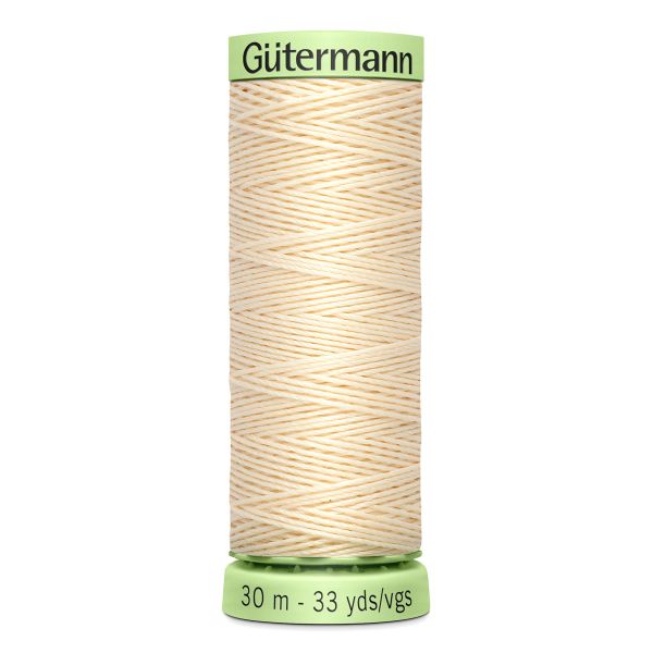 Нитки отделочные Gutermann Top Stitch 30 (30 метров), 5 кат. | 414 св.кремово-бежевый