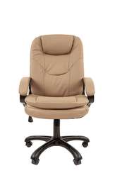 Офисное кресло Chairman 668 Россия экопремиум бежевый (черный пластик)