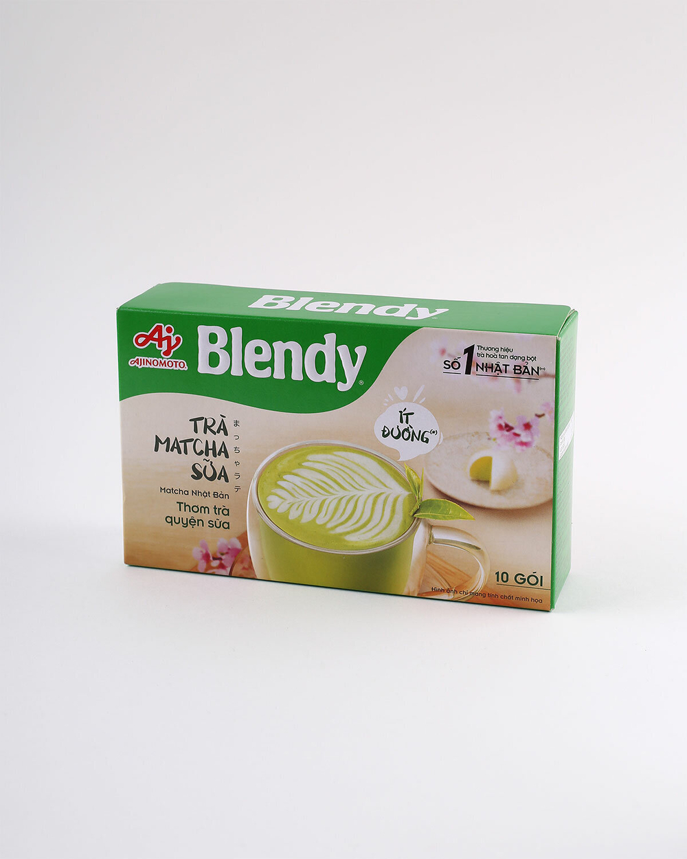 Пудровый чай Матча Латте 3 в 1 BLENDY (матча+сливки+сахар),10 пак