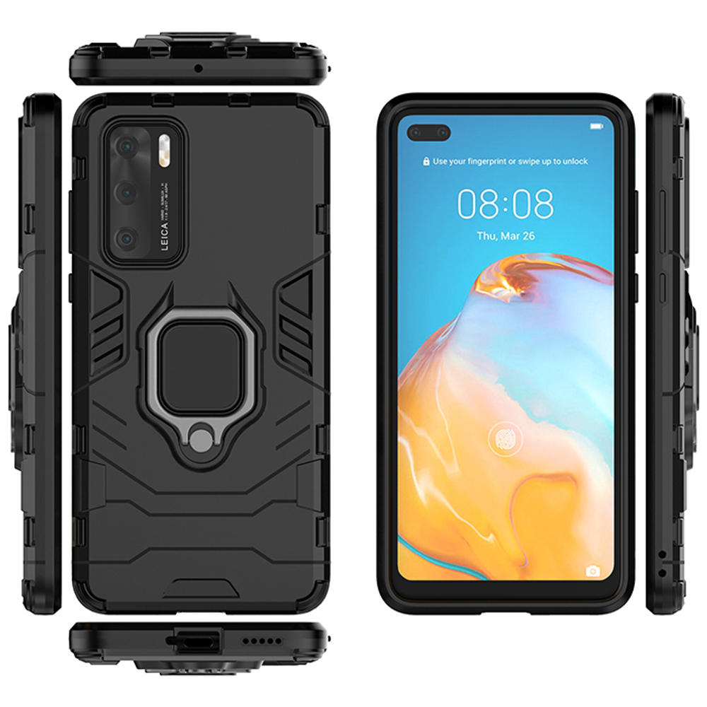 Противоударный чехол с кольцом Panther Case для Huawei P40