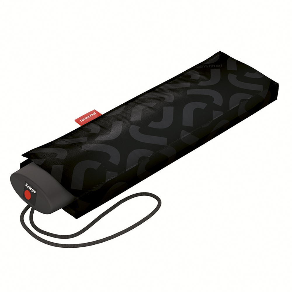 Зонт механический pocket mini signature black hot print