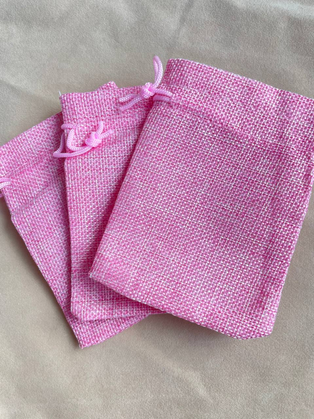 мх12-р Мешочек холщовый 12*9см, розовый, шт