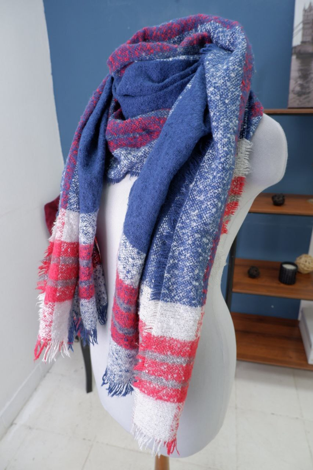 Шарф объемный