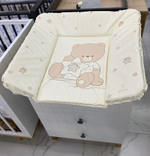 ГЛОБЭКС Матрац для пеленания мягкий Люкс Мишка со звездой 82*72