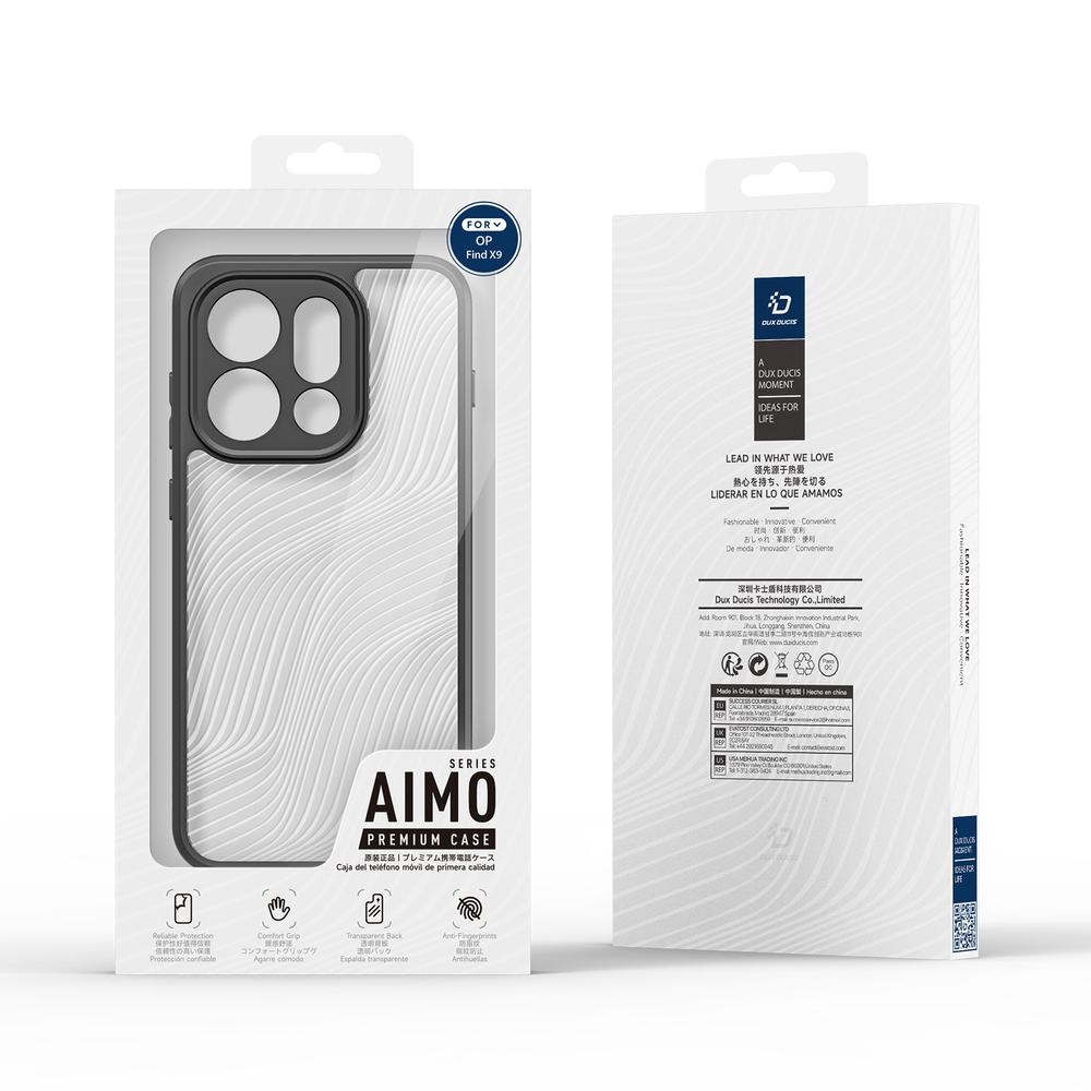 Чехол прозрачный противоударный для OPPO Find X9, серия Aimo Series от Dux Ducis