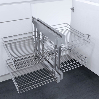 Vauth-Sagel Волшебный уголок COR FLEX CLASSIC, распашной фасад 450 мм, хром