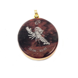 Кулон "Знак Зодиака" обсидиан