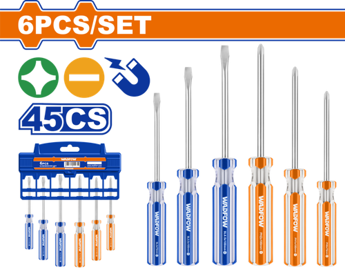 Набор отверток 6 шт (9/36) WADFOW WSS3206