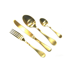 Набор столовых приборов на 6 персон 24 предмета Herdmar Rocco Old Gold основное фото